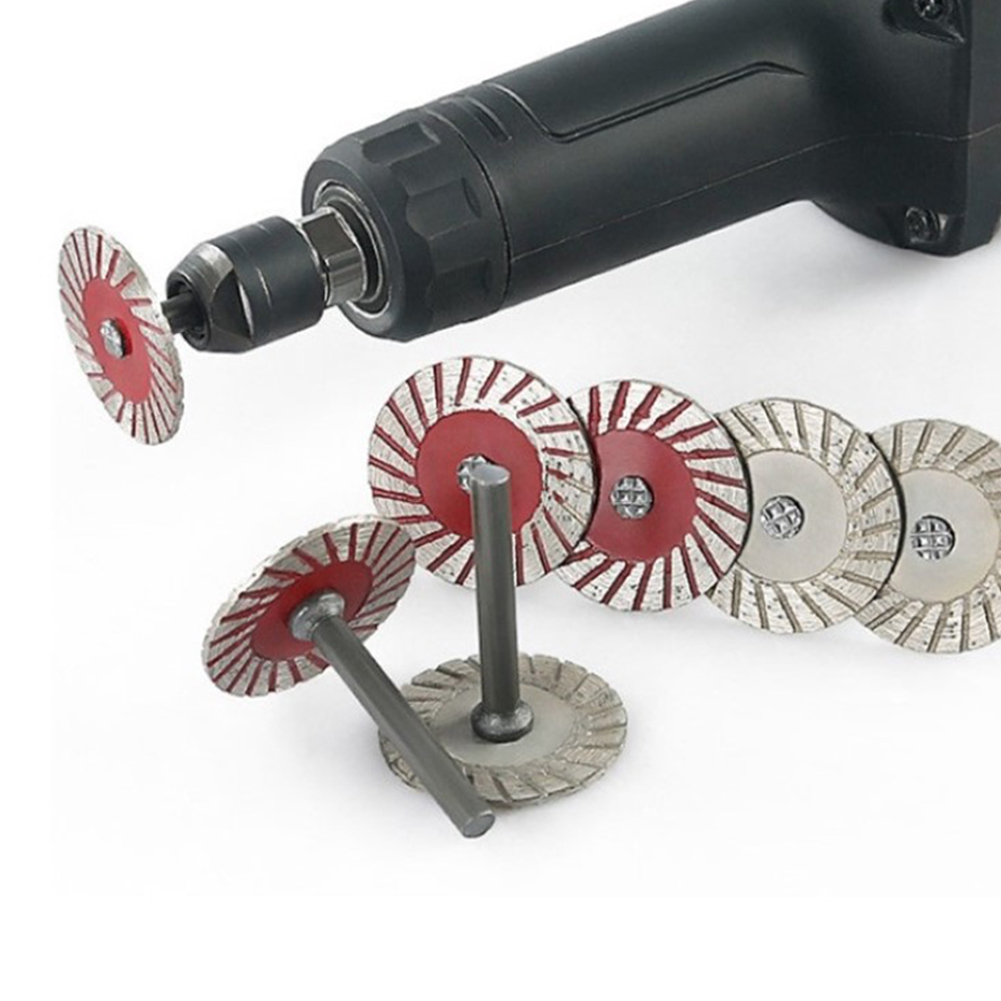 Cordless Rotary Tool Kit Accessories - 40 ミリメートルダイヤモンドカッティングディスク 6 ミリメートルシャンク丸鋸刃サンディングディスク砥石用木材金属石花崗岩大理石