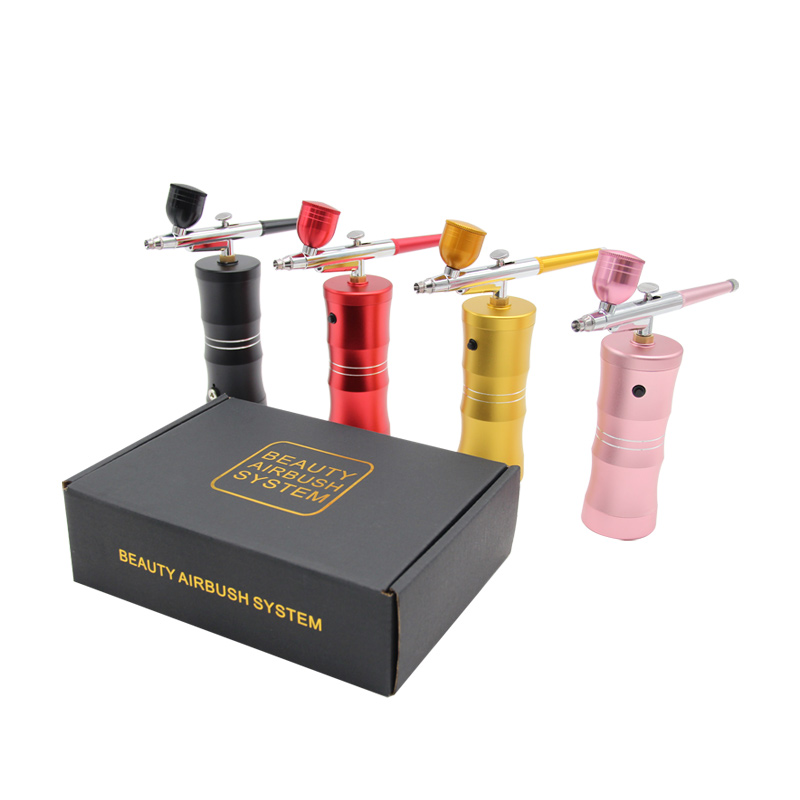 ミニairbrushナノ酸素圧力ディープスキンインジェクショ - Airbrush Kit With Mini Compressor のレビューと価格