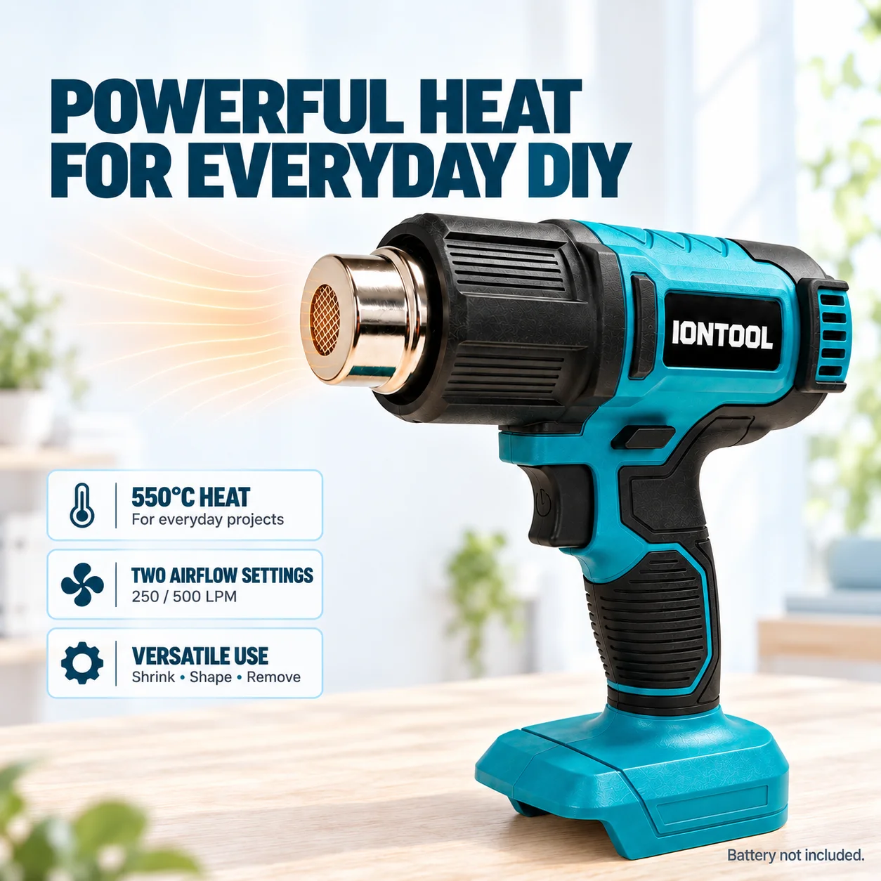 IONTOOL 550 ℃   スマートフォン修理、ステッカ - Cordless Heat Gun For Shrink Tubing のレビューと価格