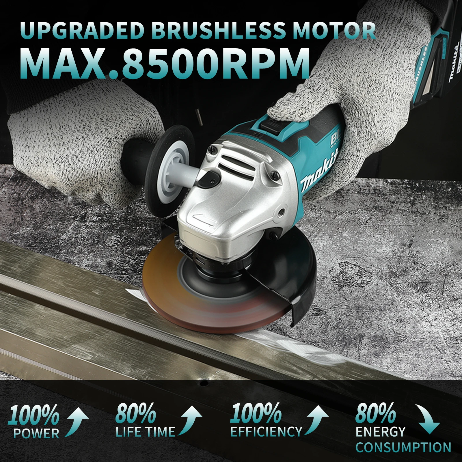 マキタ DGA504 125mm ブラシレスリチウムアングル - Brushless Angle Grinder Battery Powered のレビューと価格