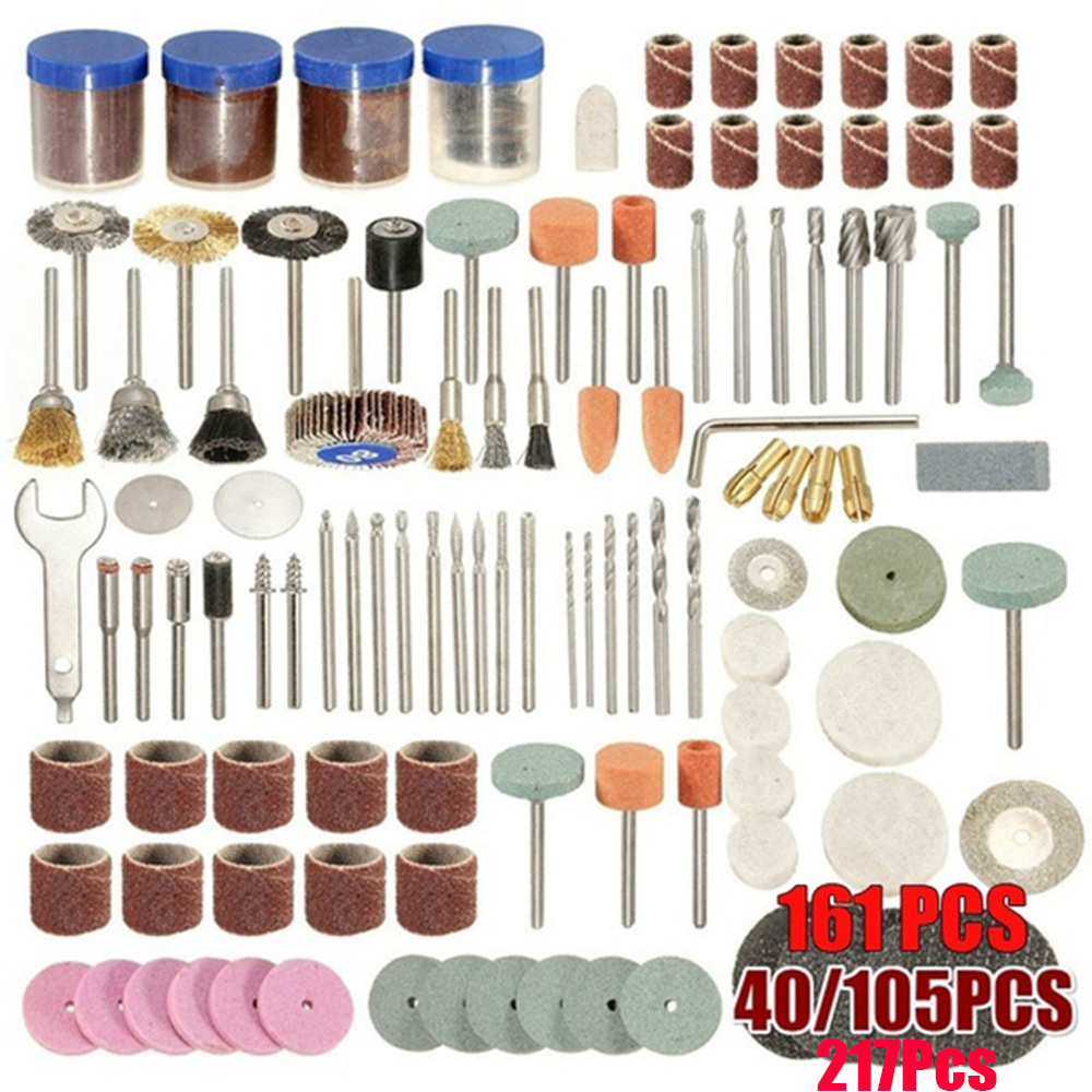 40 〜 217 個電動工具ロータリーツールアクセサリーセッ - Cordless Rotary Tool Kit Accessories のレビューと価格