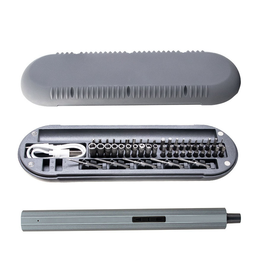 48-in-1電動ドライバーセットUSB充電式LEDライト付 - Electric Screwdriver Rechargeable Usb のレビューと価格