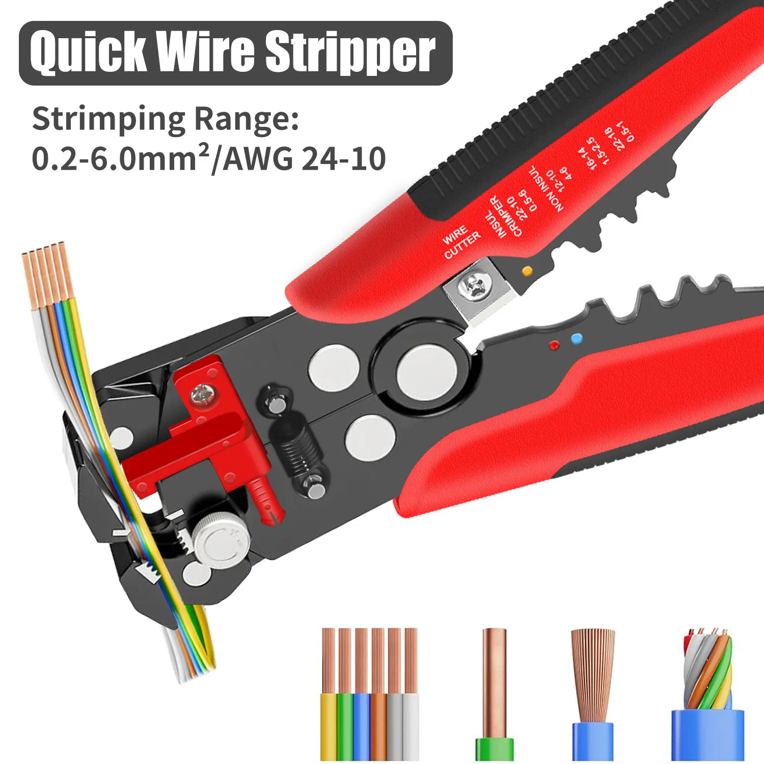 HS-D1 自動調整式ワイヤーストリッパー。3つの機能（スト - Automatic Wire Stripper Cutter のレビューと価格